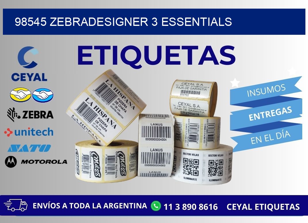 98545 ZebraDesigner 3 Essentials