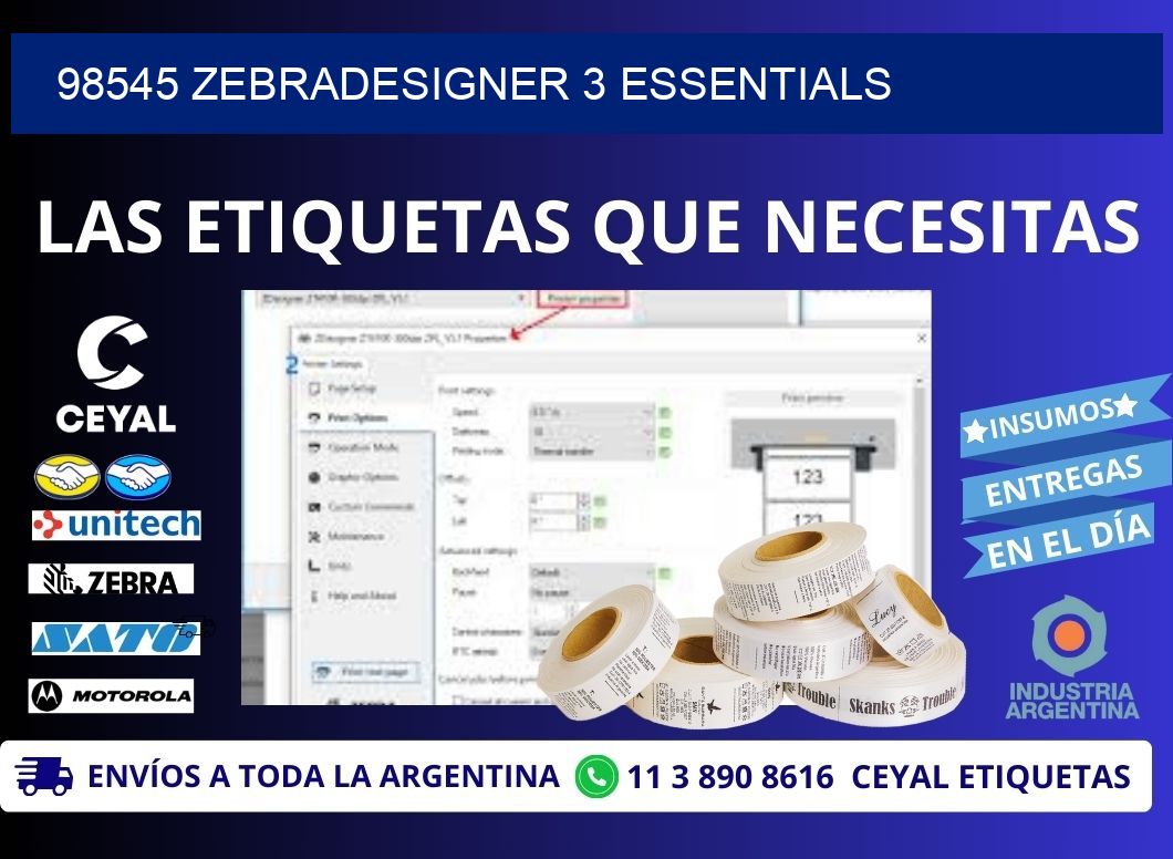 98545 ZebraDesigner 3 Essentials