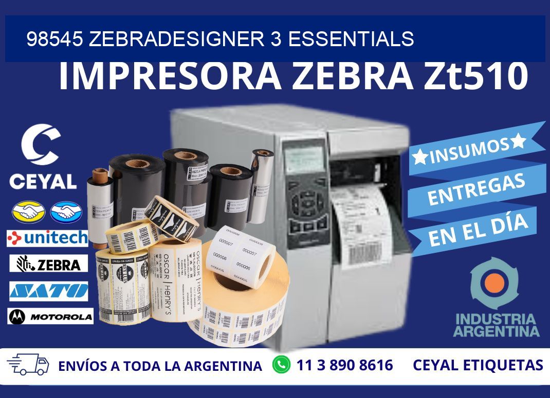 98545 ZebraDesigner 3 Essentials