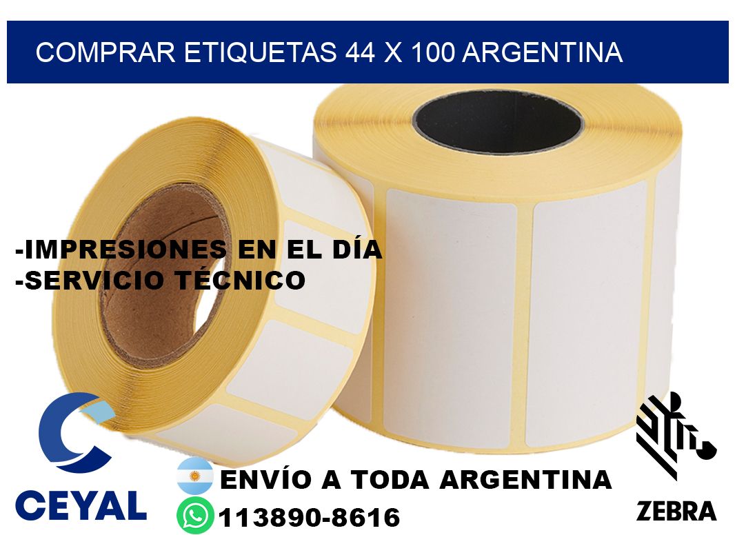 Comprar etiquetas 44 x 100 argentina