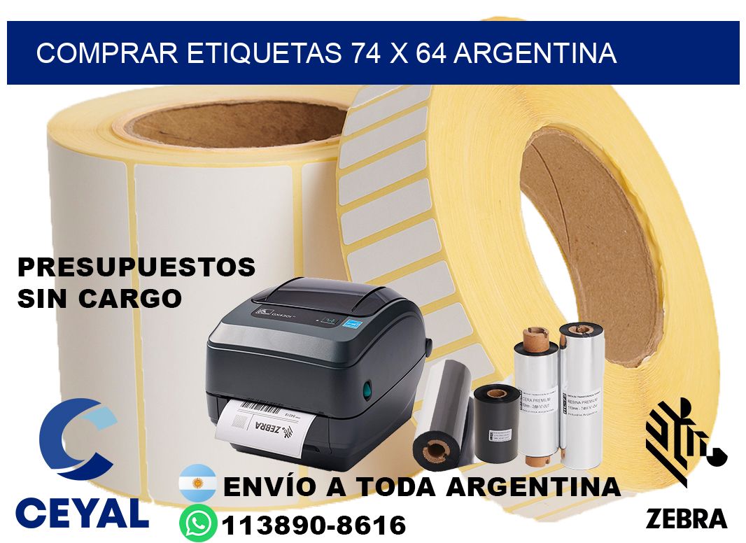 Comprar etiquetas 74 x 64 argentina