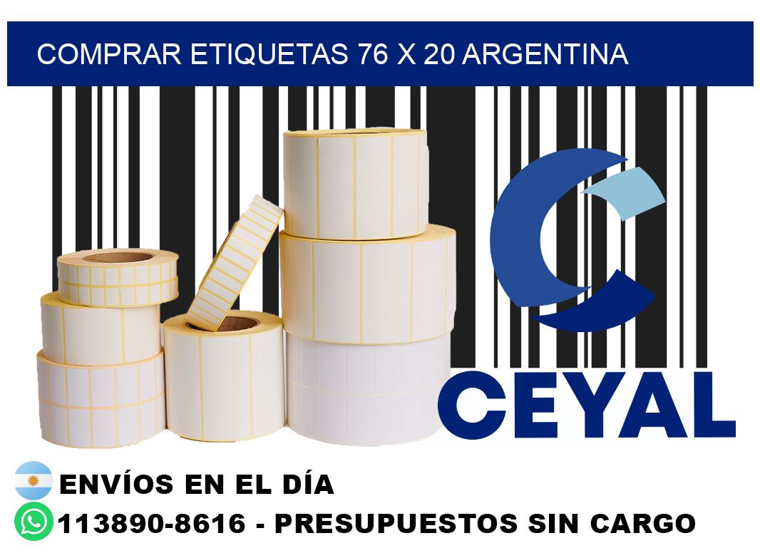 Comprar etiquetas 76 x 20 argentina