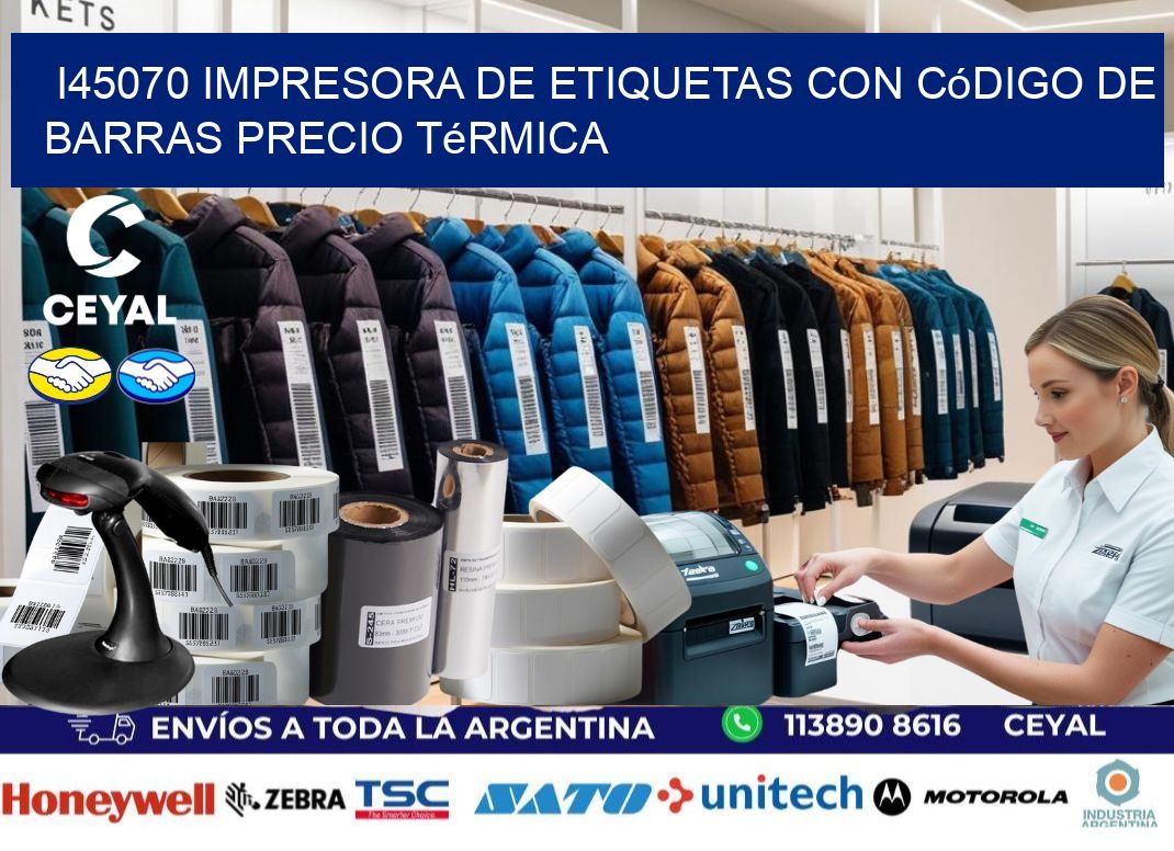 i45070 impresora de etiquetas con código de barras precio térmica