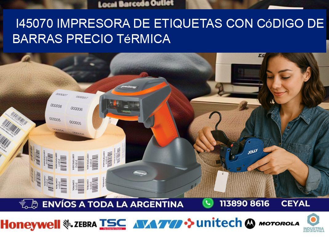 i45070 impresora de etiquetas con código de barras precio térmica