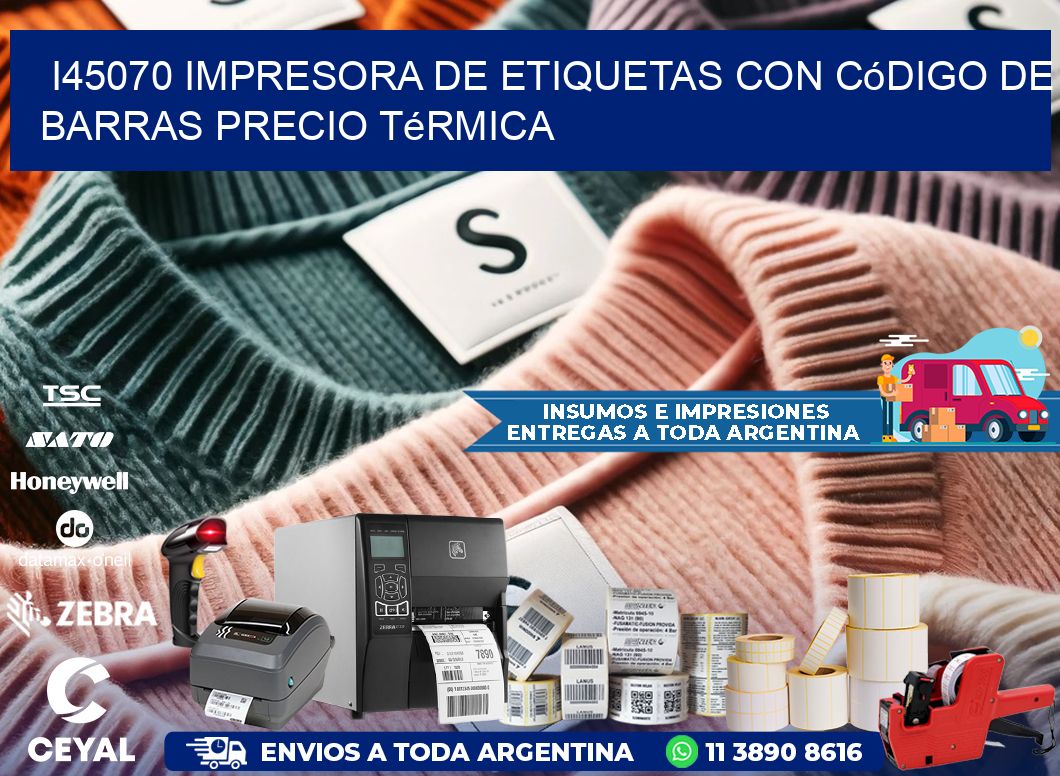 i45070 impresora de etiquetas con código de barras precio térmica