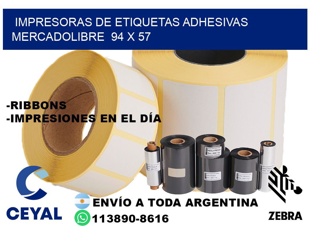 impresoras de etiquetas adhesivas mercadolibre 94 x 57