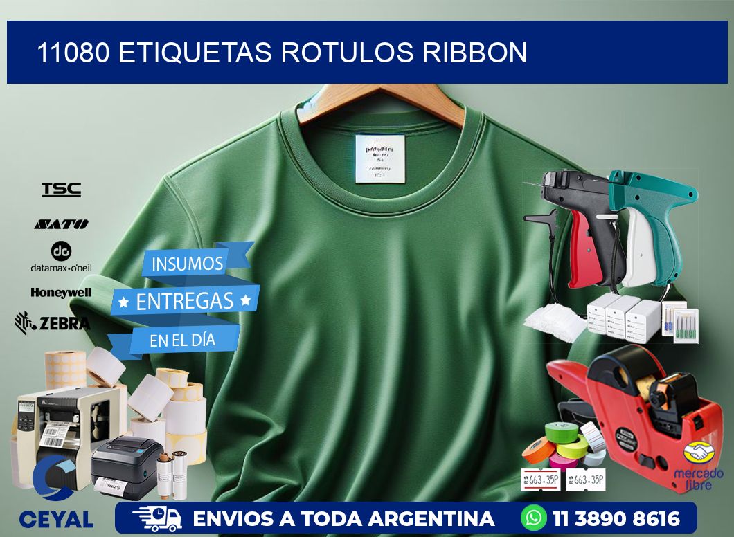 11080 Etiquetas rotulos ribbon