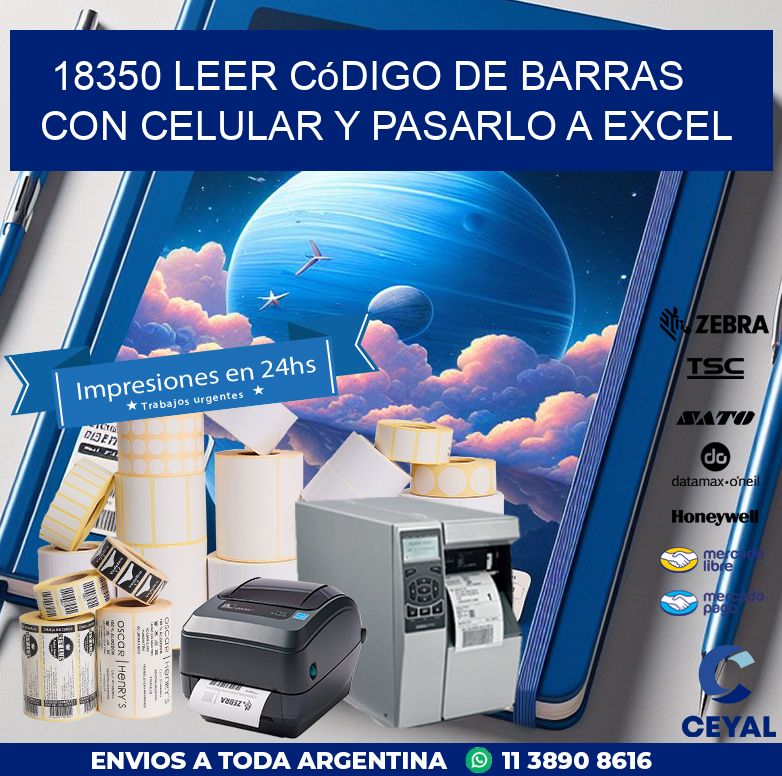 18350 Leer código de barras con celular y pasarlo a Excel