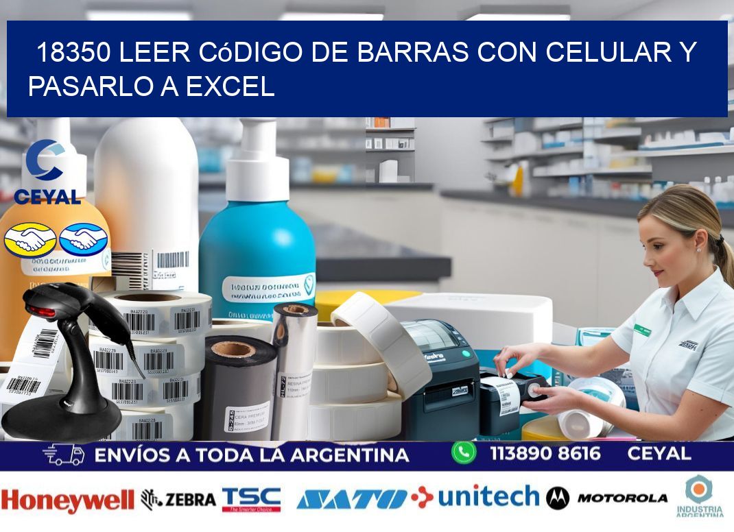 18350 Leer código de barras con celular y pasarlo a Excel