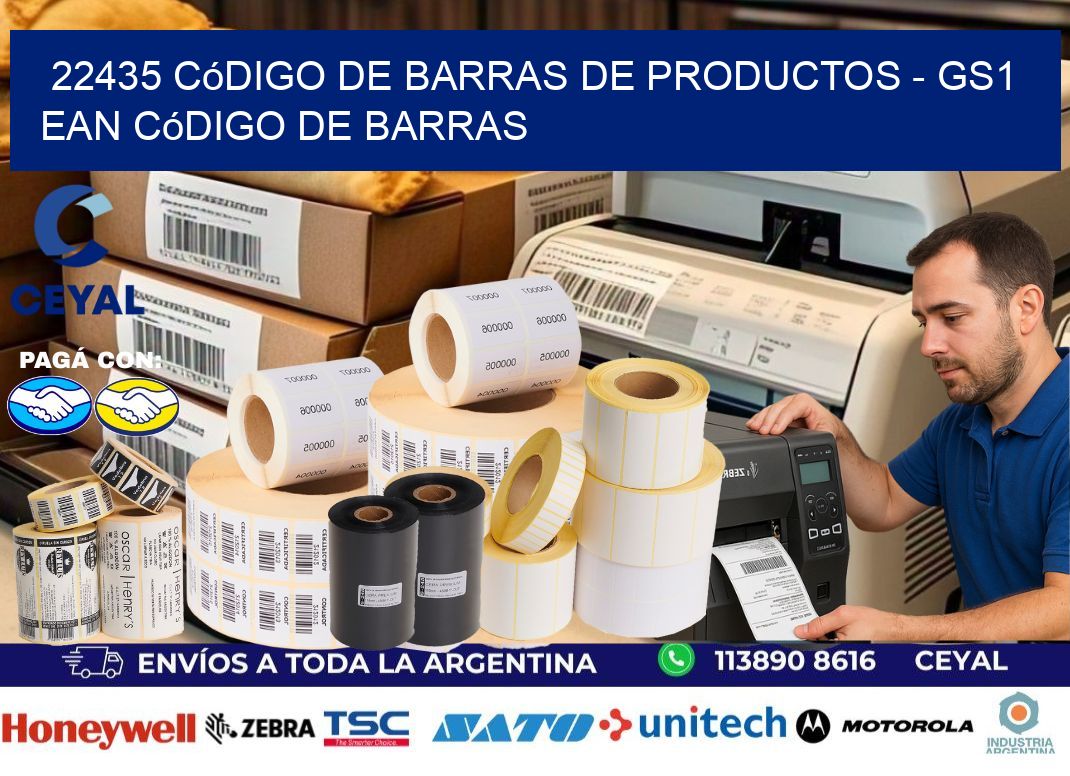 22435 Código de Barras de productos – GS1 ean Código de Barras