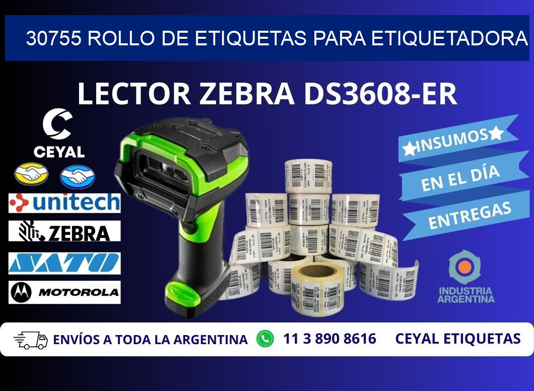 30755 rollo de etiquetas para etiquetadora