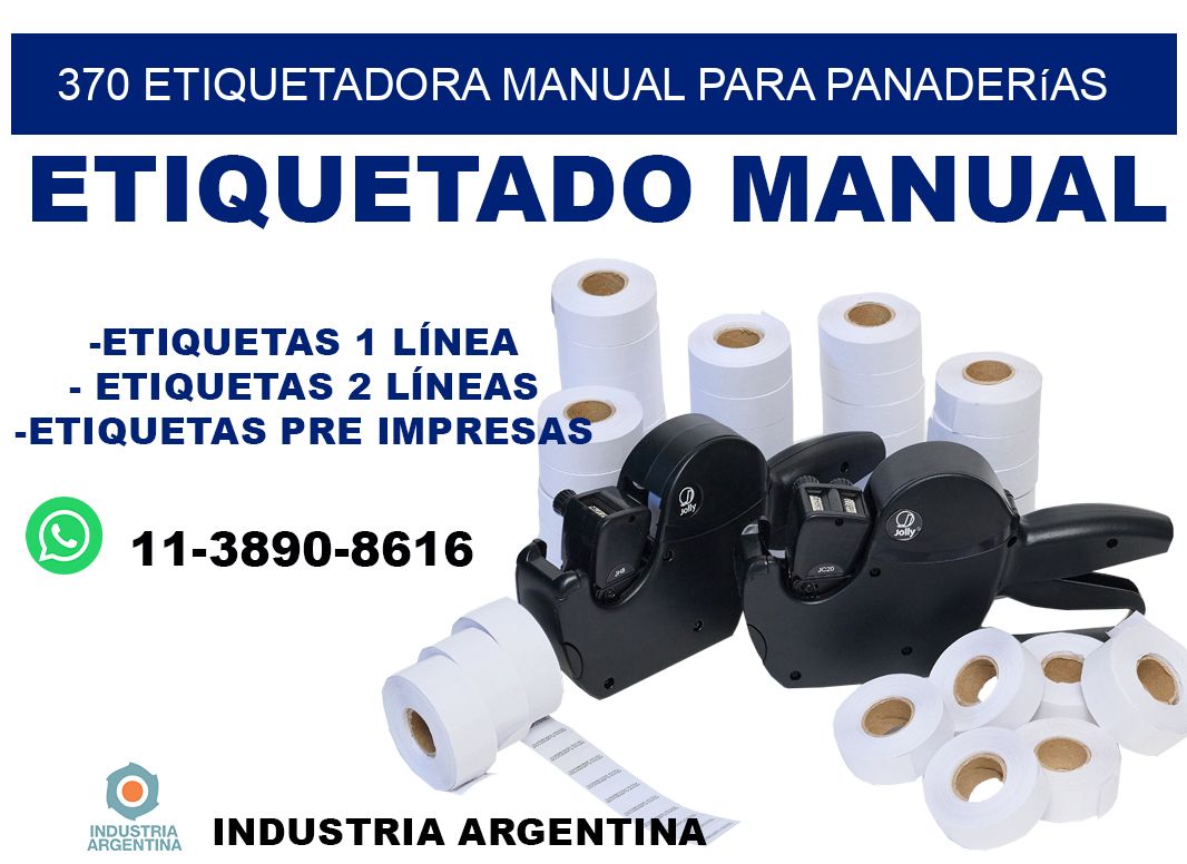 370 etiquetadora manual para panaderías