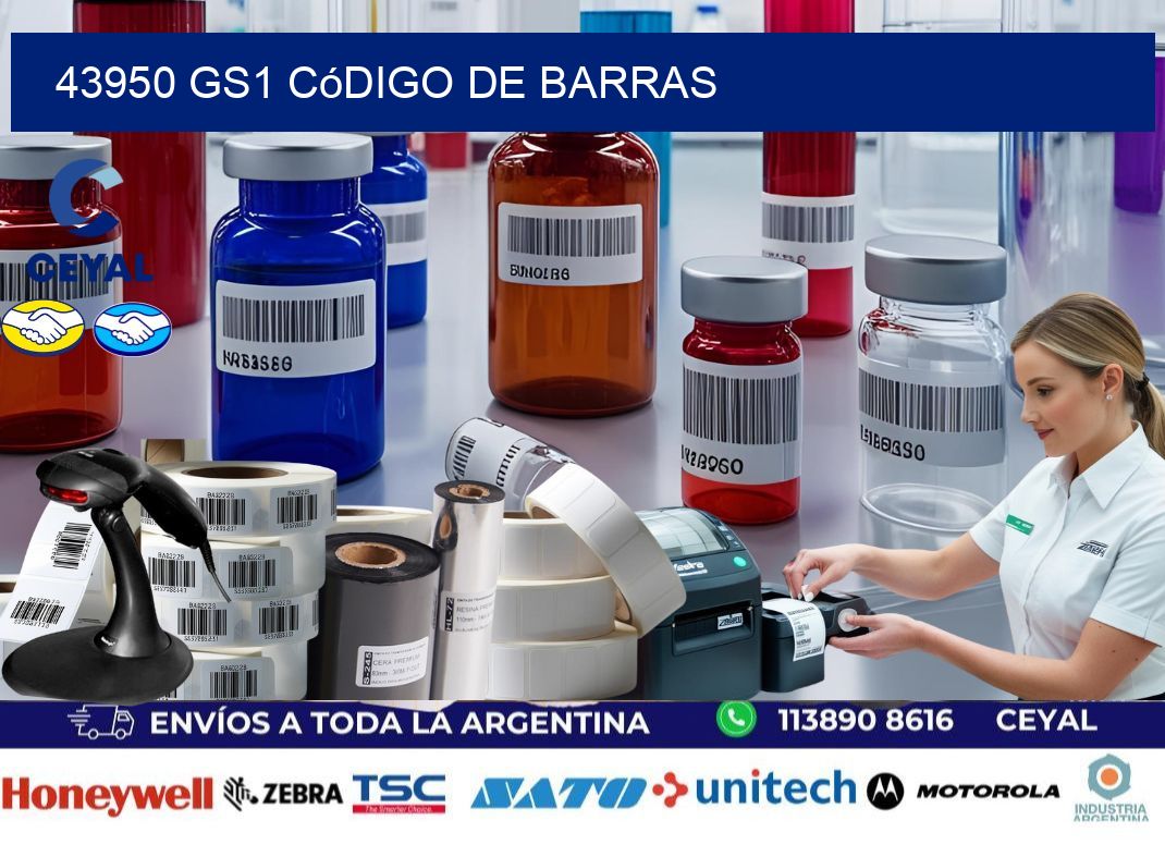 43950 GS1 código de barras