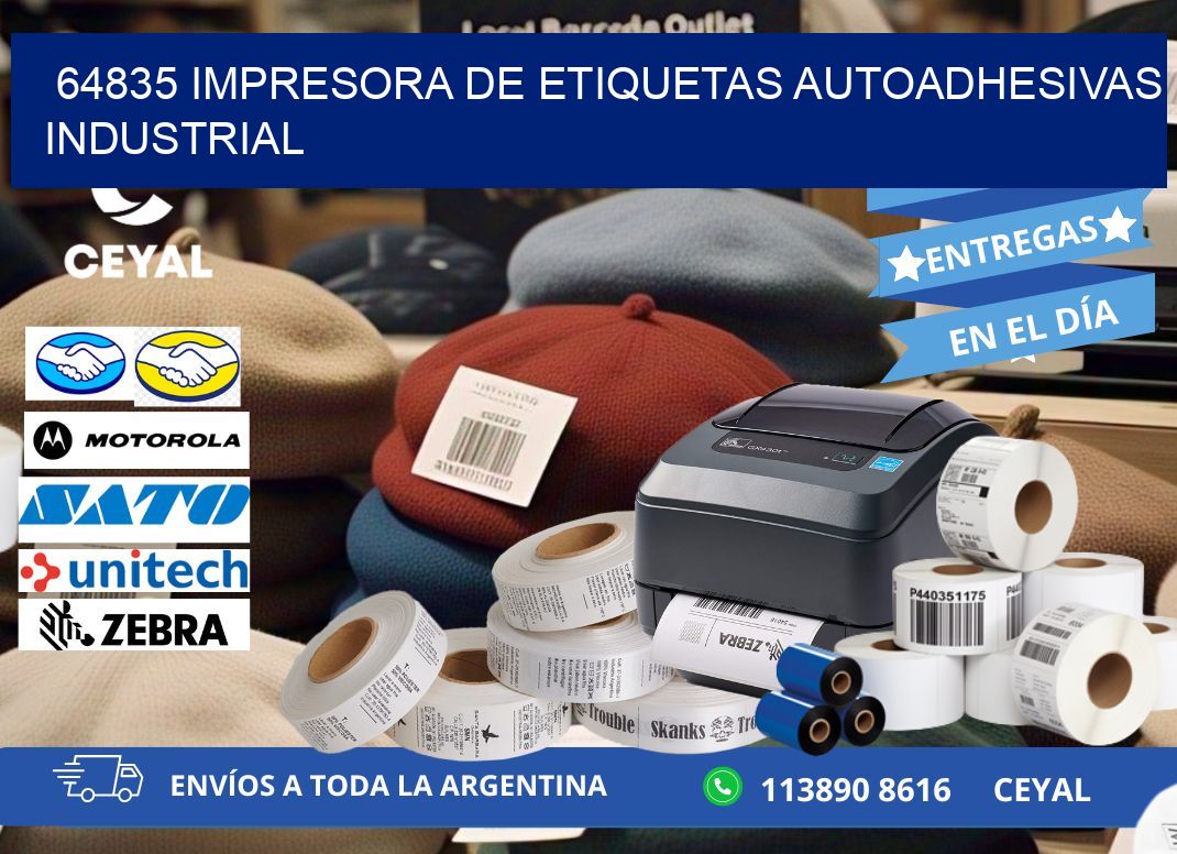 64835 Impresora de etiquetas autoadhesivas industrial