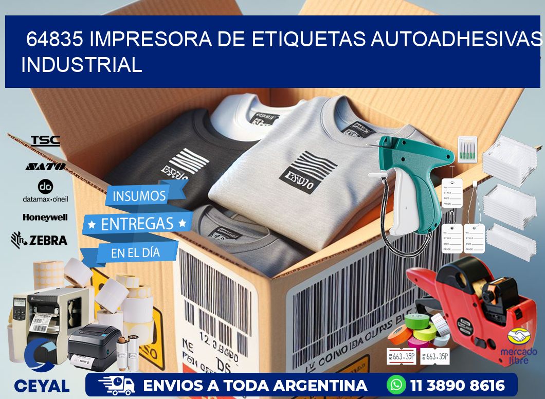 64835 Impresora de etiquetas autoadhesivas industrial