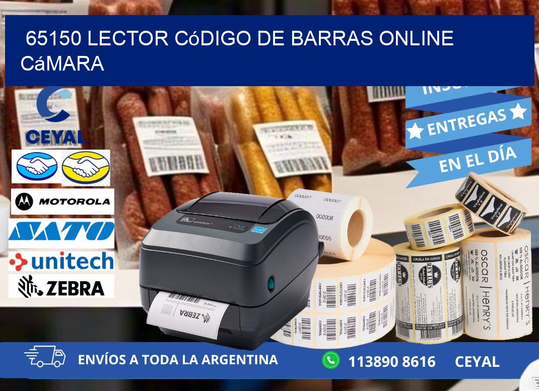 65150 Lector código de barras online cámara