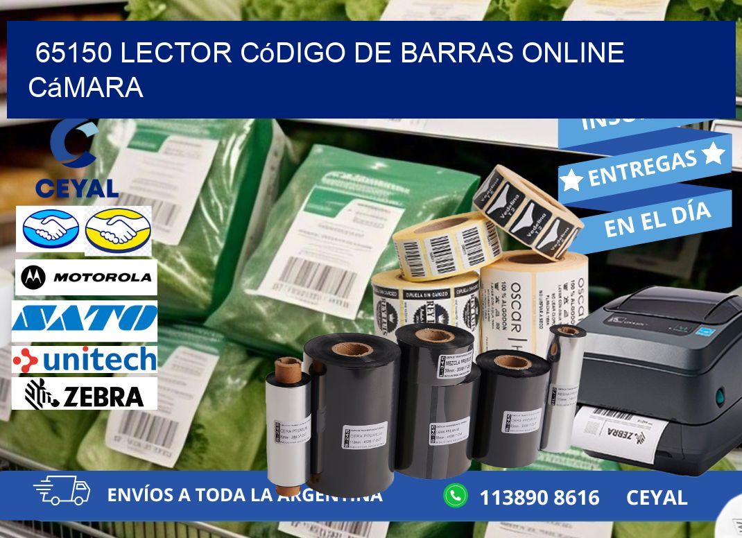 65150 Lector código de barras online cámara