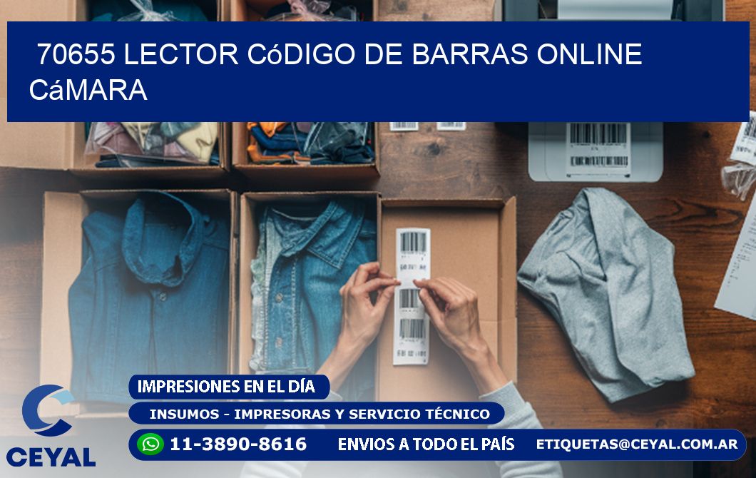 70655 Lector código de barras online cámara