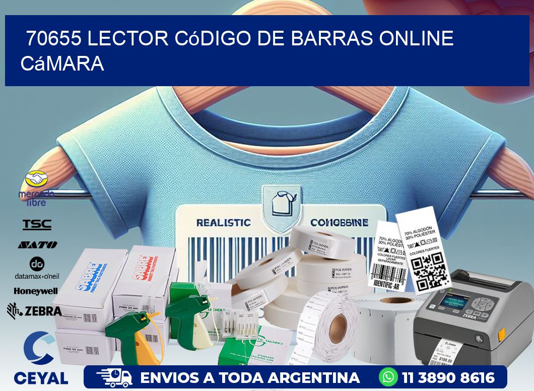 70655 Lector código de barras online cámara
