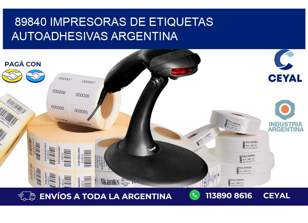 89840 Impresoras de etiquetas autoadhesivas argentina