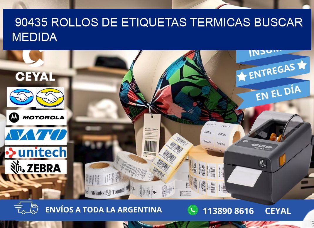90435 rollos de etiquetas termicas buscar medida