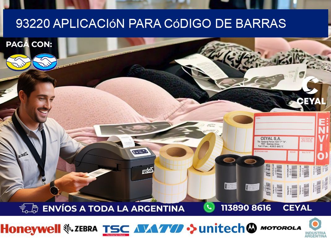 93220 Aplicación para código de barras
