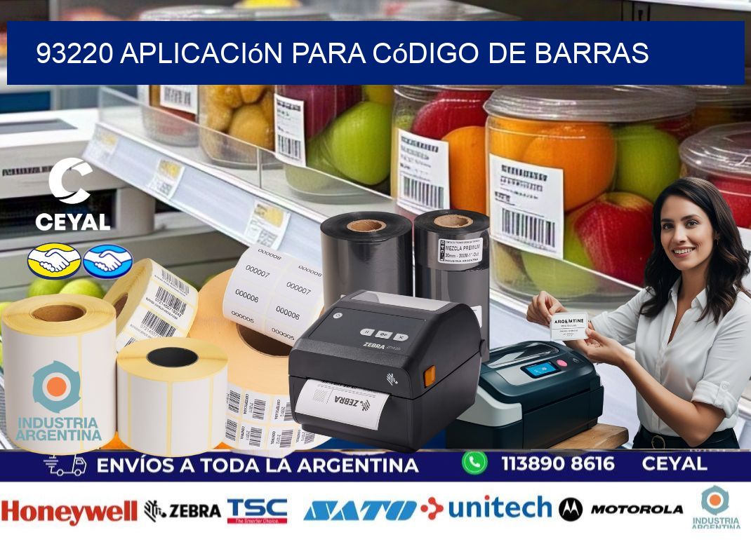 93220 Aplicación para código de barras