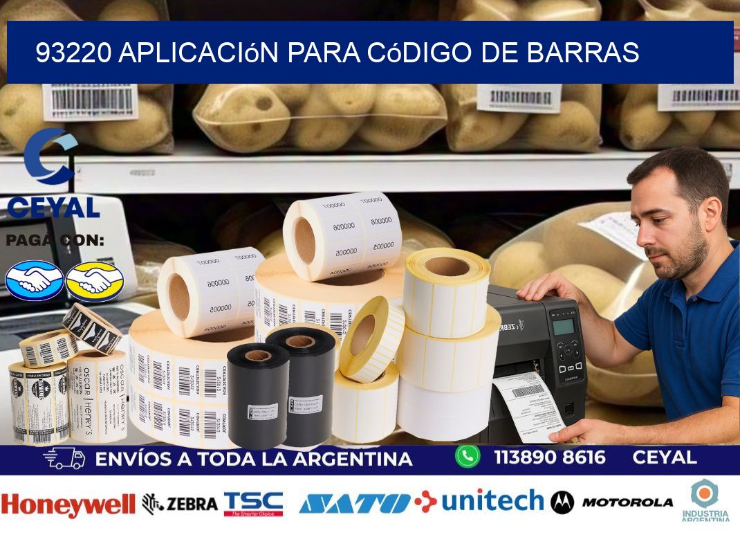 93220 Aplicación para código de barras